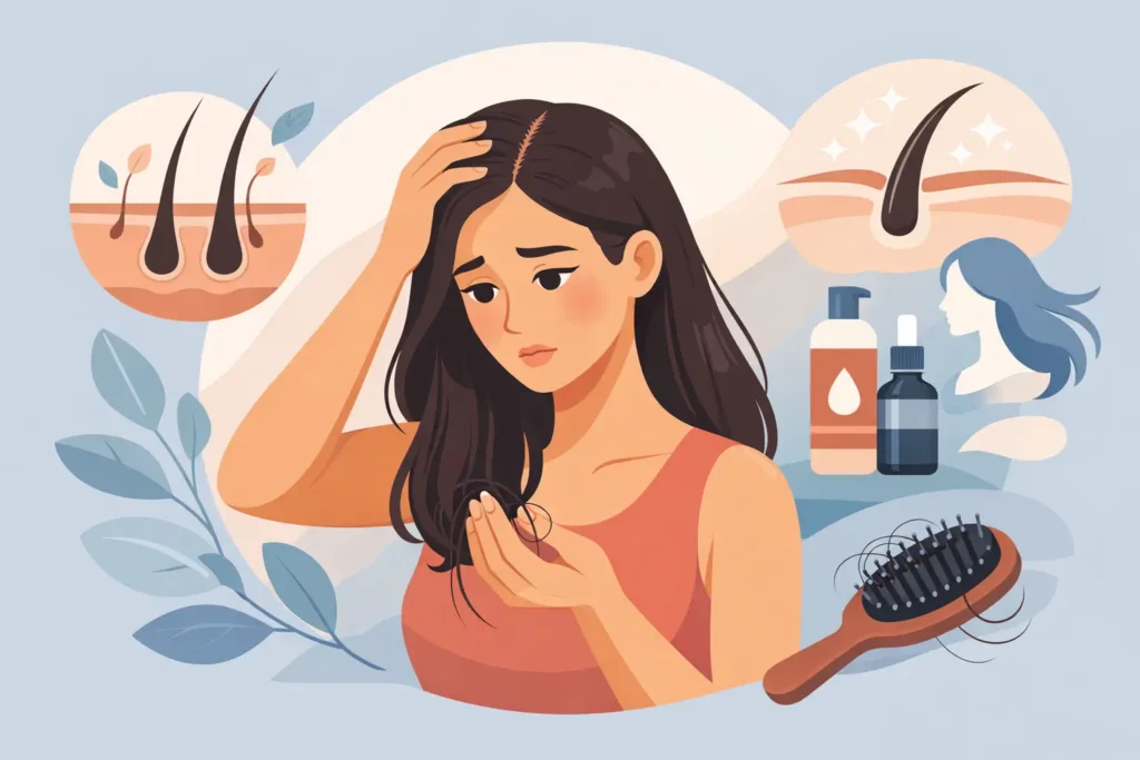 Cómo frenar la caída del cabello en la mujer