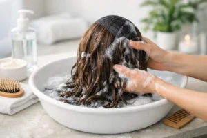 Cómo lavar una peluca de cabello natural