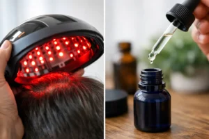 Láser capilar versus minoxidil, ¿qué elegir?